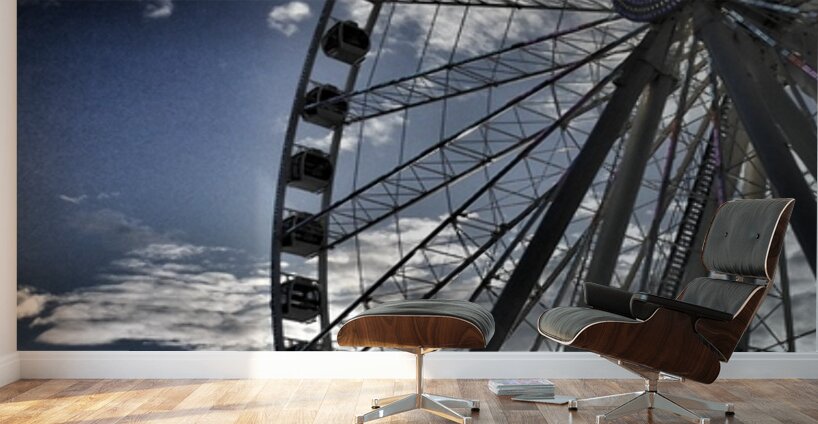 The Seattle Great Wheel Wall Murals