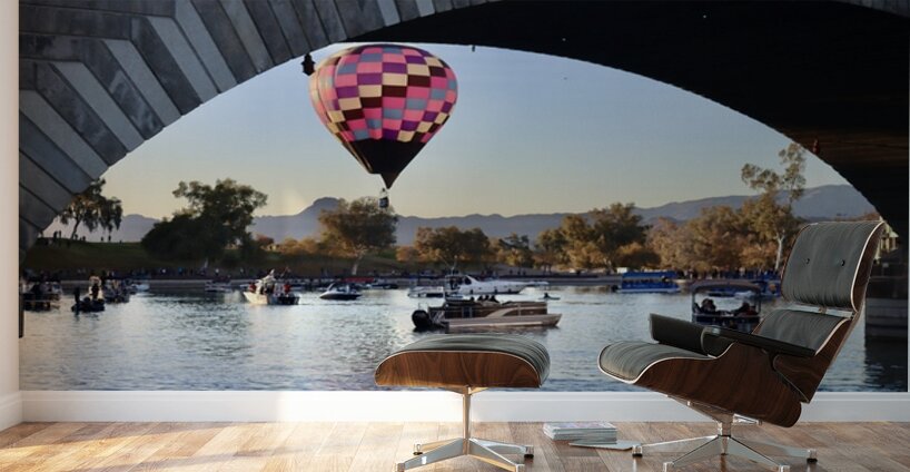 Balloons at the bridge -1 Wall Murals