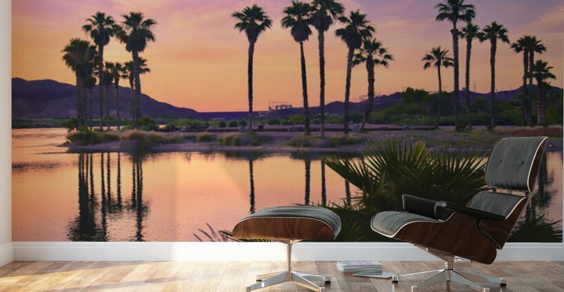 Sunset at Davis Camp -1 Wall Murals