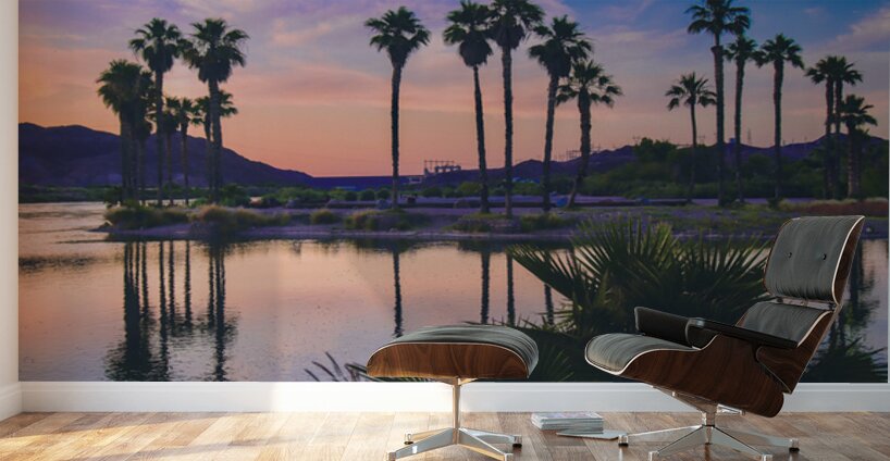 Sunset at Davis Camp -2 Wall Murals