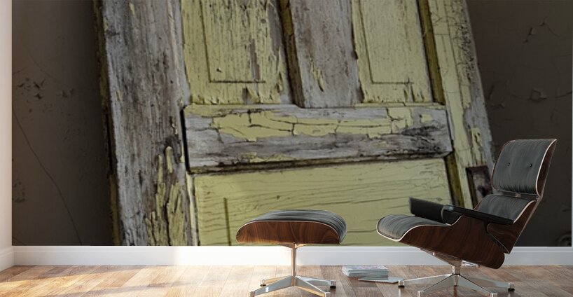 Old yellow door -1 Wall Murals