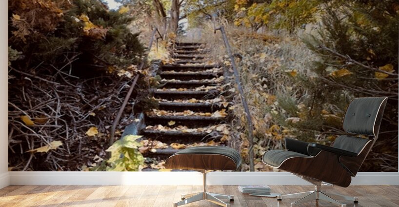 Autumn Staircase Wall Murals