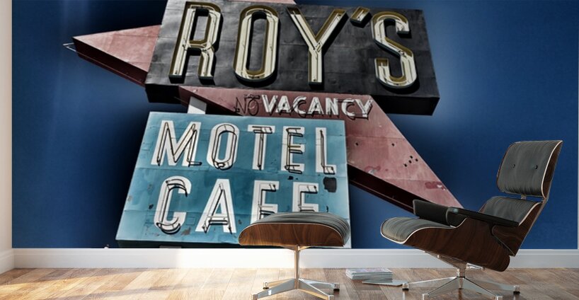 Roys Motel -distressed look Wall Murals