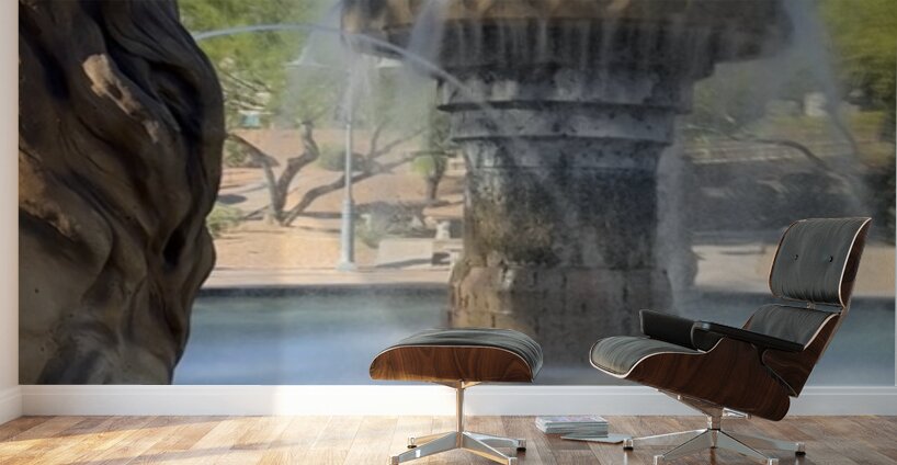 Fountain at English Village Wall Murals