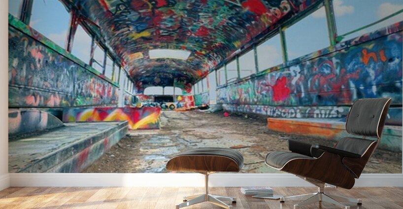 Magical Mystery Bus -2 Wall Murals