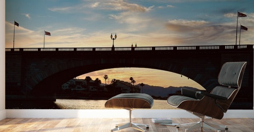London Bridge Sundown Wall Murals