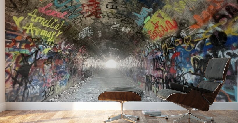 Baird Springs Tunnel -horizontal Wall Murals