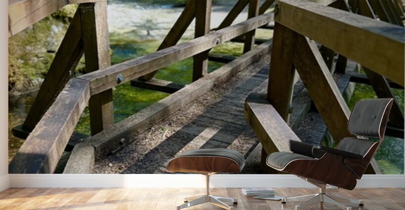 Bend in the Forest Wall Murals