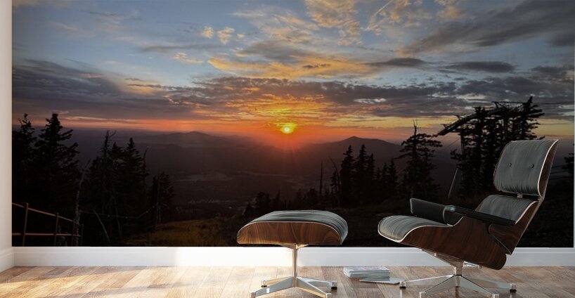 Sunset at Snowbowl -5 Wall Murals