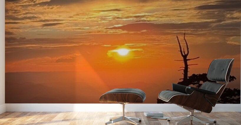 Sunset at Snowbowl -3 Wall Murals