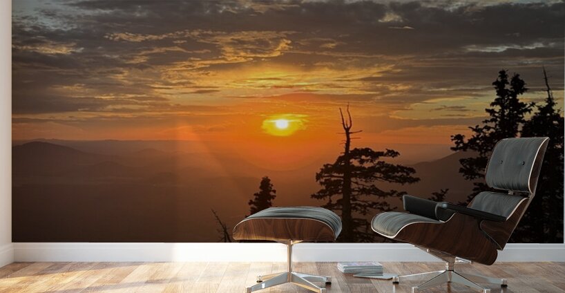 Sunset at Snowbowl -1 Wall Murals
