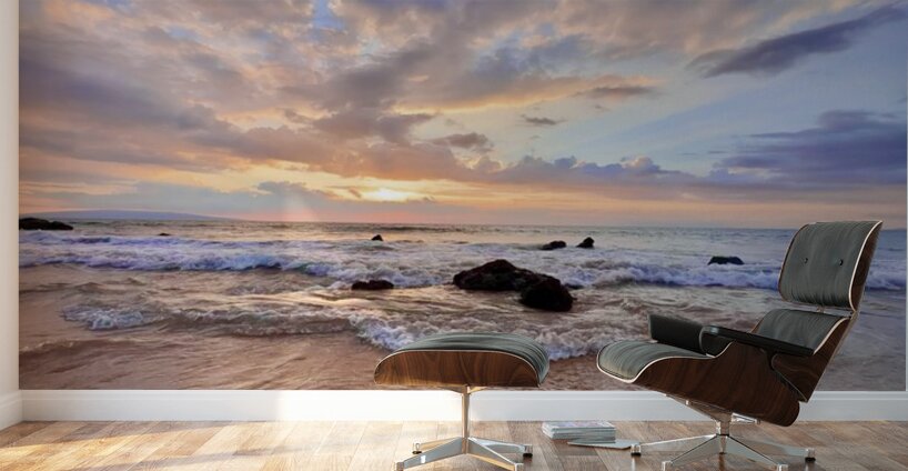 Pastel sunset in Kihei Wall Murals