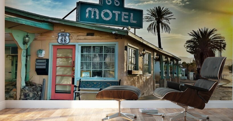 The 66 Motel - Needles California Wall Murals