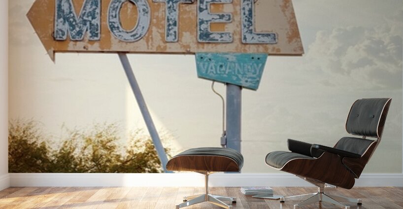 The 66 Motel - Needles California sign Wall Murals