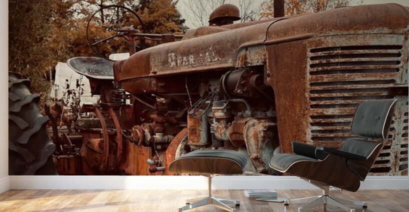 Vintage Farmall Tractor Wall Murals