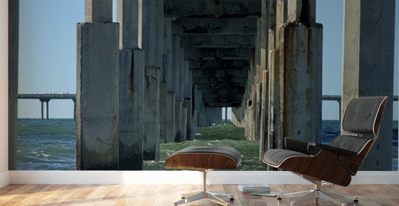 The pier at Ocean Beach San Diego - color Wall Murals