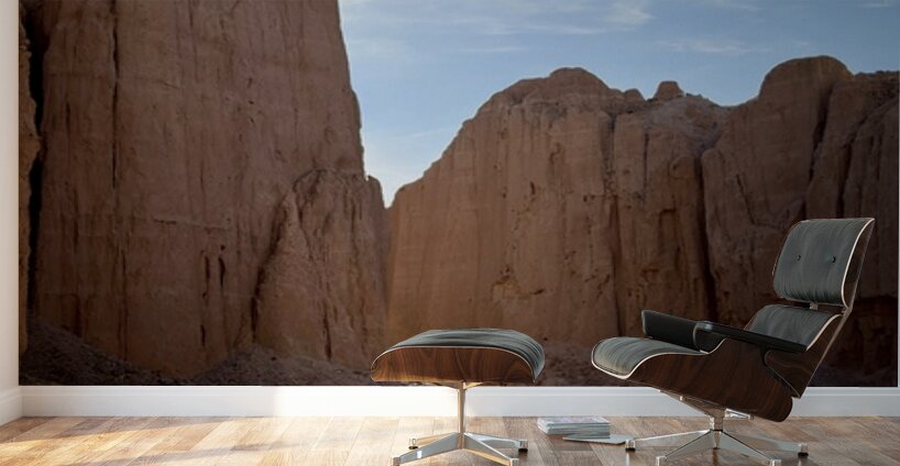 Chasing the light  -entrance to Mud Canyon Wall Murals