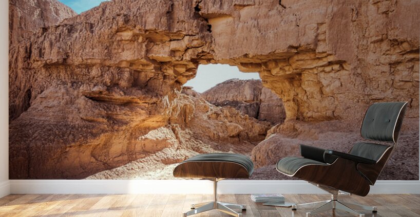 The Arch in Mud Canyon horizontal Wall Murals