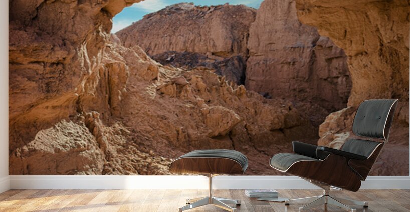 The Arch in Mud Canyon vertical Wall Murals