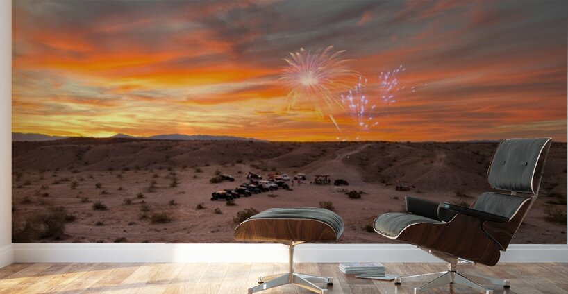 Fireworks at Jerry’s Happy Hour Wall Murals