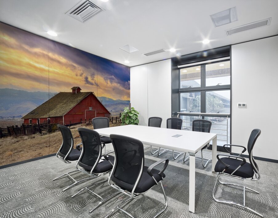 Sunset BArn Wall Printing