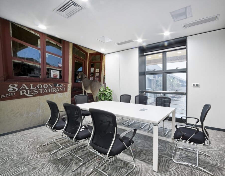 Lunchtime in Oatman Wall Printing