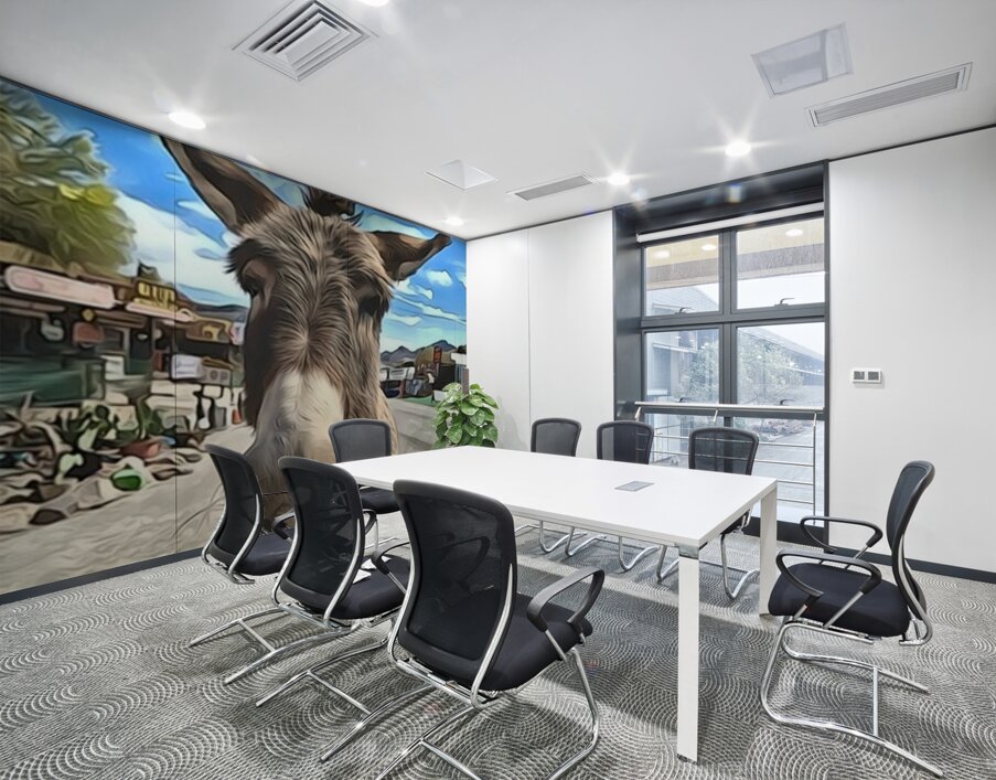 Oatman Donkey - abstract version Wall Printing