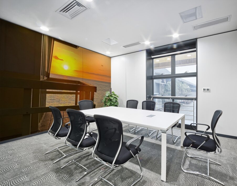 Sunset at the surf shack Wall Printing