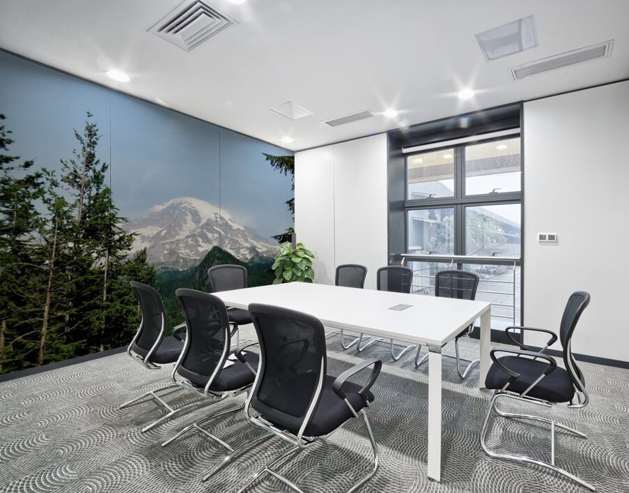 Mt Rainier - square Wall Printing