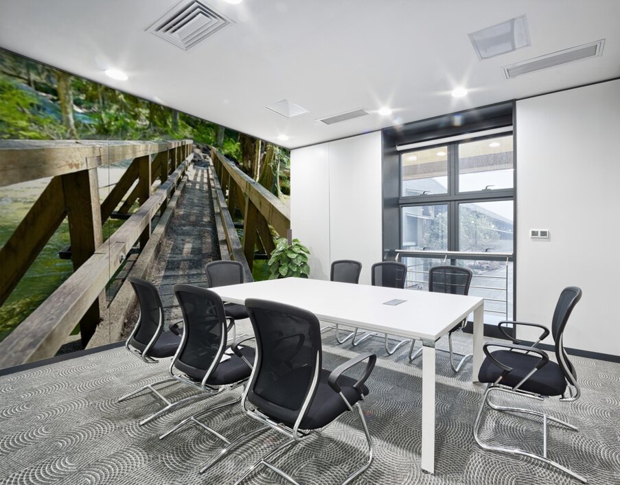 Forest Bridge Wall Printing