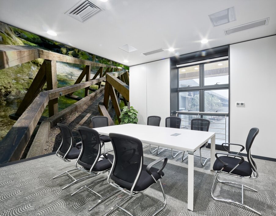 Bend in the Forest Wall Printing