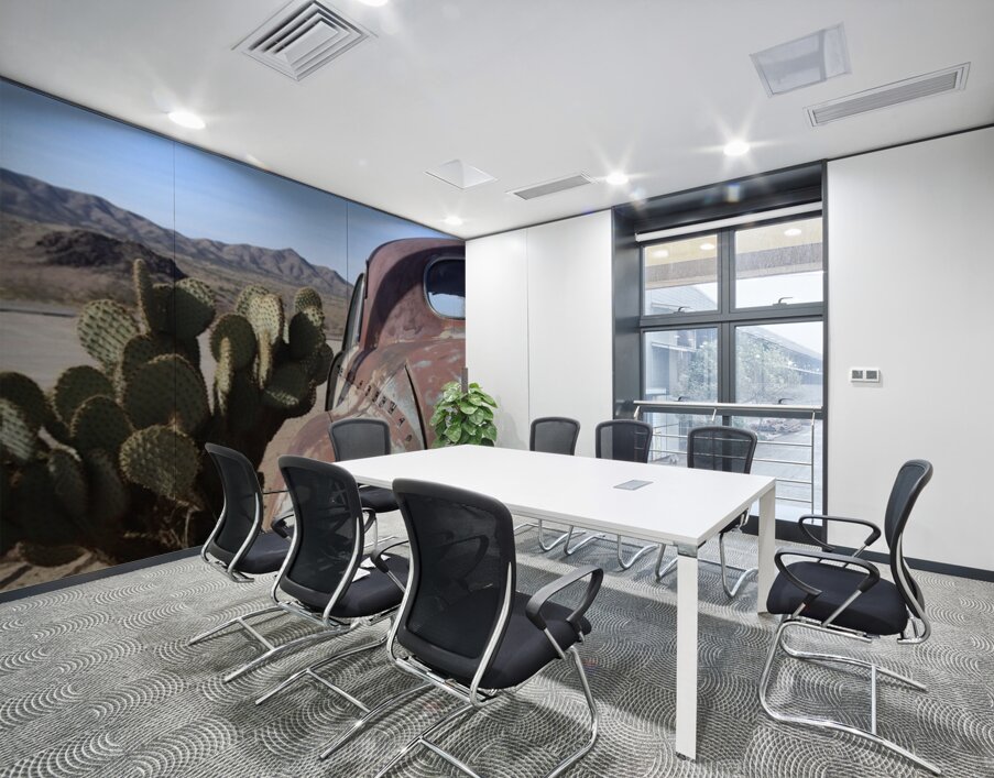 Old Cars and Cactus Wall Printing