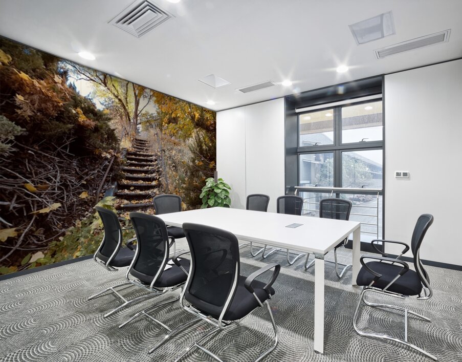 Autumn Staircase Wall Printing