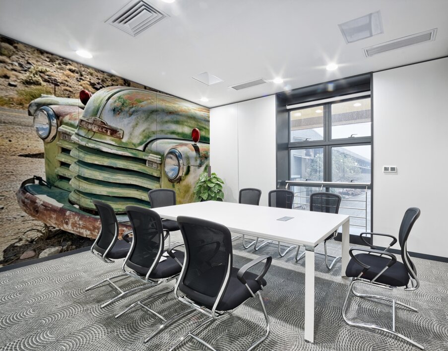 Vintage green truck Wall Printing