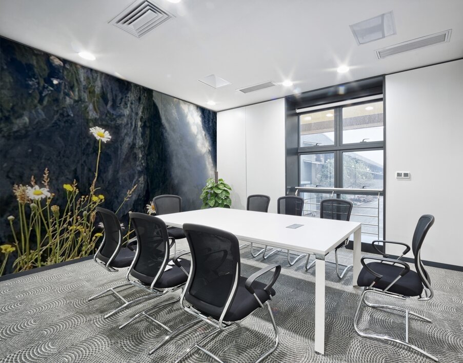 Snoqualmie falls through the Daiseys Wall Printing