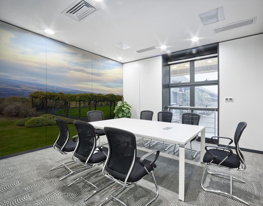 The piazza at Cave B Winery Wall Printing