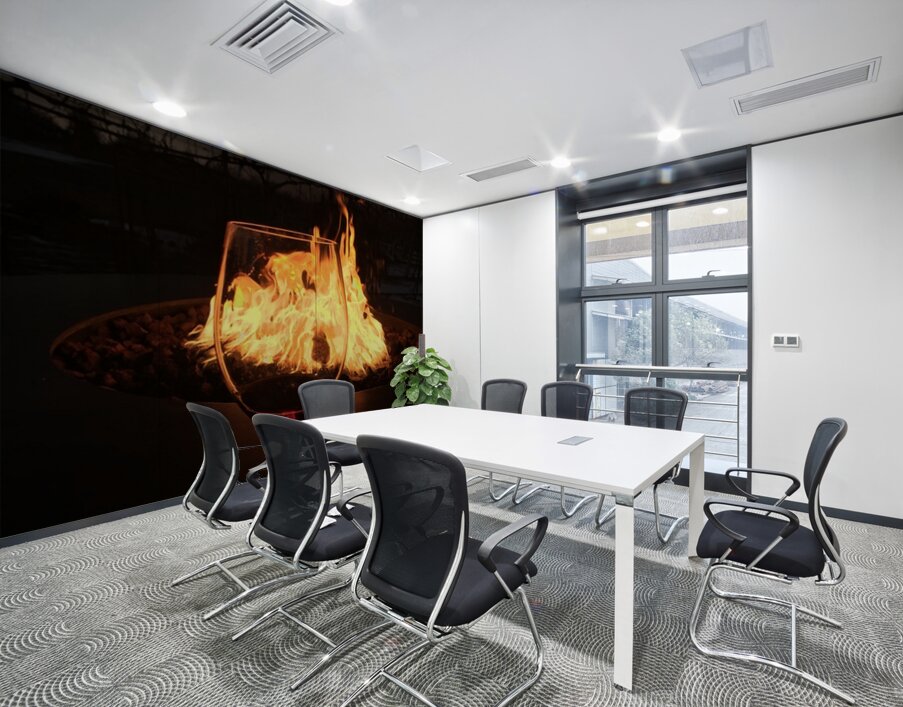 Vino En Fuego Wall Printing