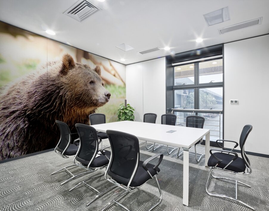 Brown Bear -2 Wall Printing