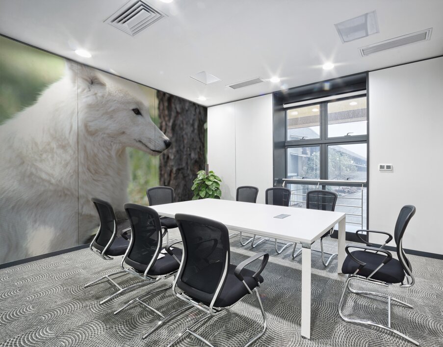 White Wolf Wall Printing