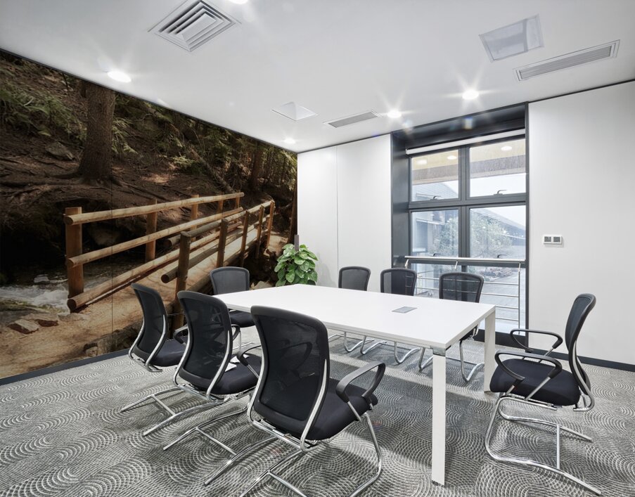 Forest Bridge Wall Printing