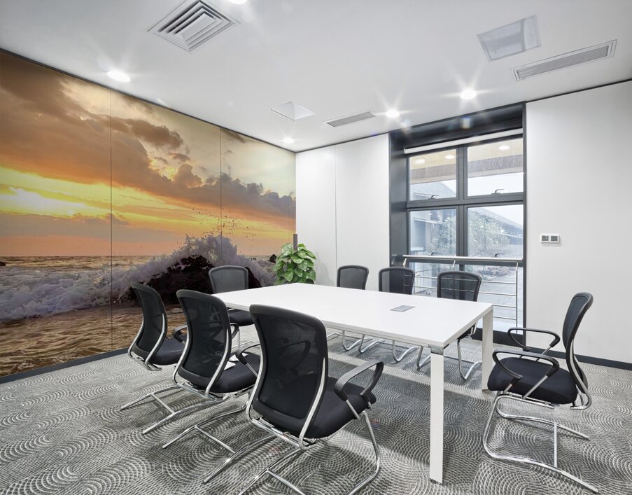 Waves and Rocks Wall Printing