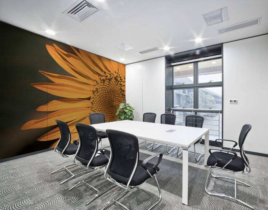 Close up Sunflower Wall Printing