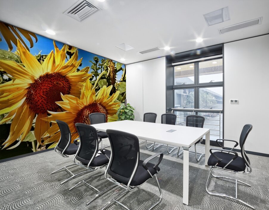 Sunflower Drama Wall Printing