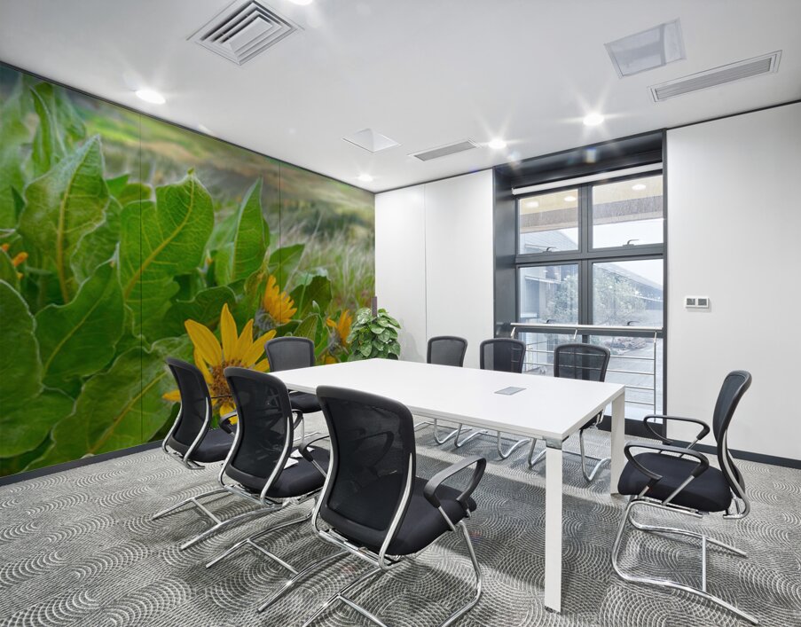 Balsam Root featuring the Kittitas Valley backround Wall Printing