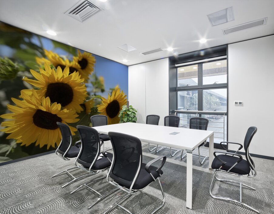 Happy Sunflowers Wall Printing