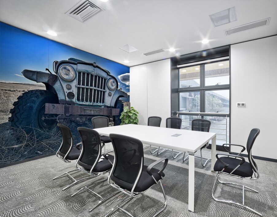 Old Jeep Wall Printing