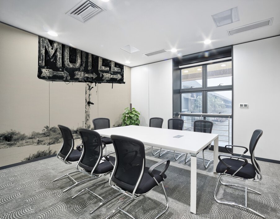 Whiting Bros Motel sign Yucca Arizona Route 66 B&W Wall Printing