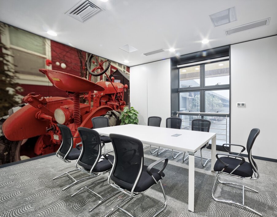 Red Farmall Wall Printing