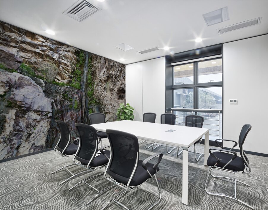 Tres Amigos waterfall in the Tres Alamos wilderness  Wall Printing