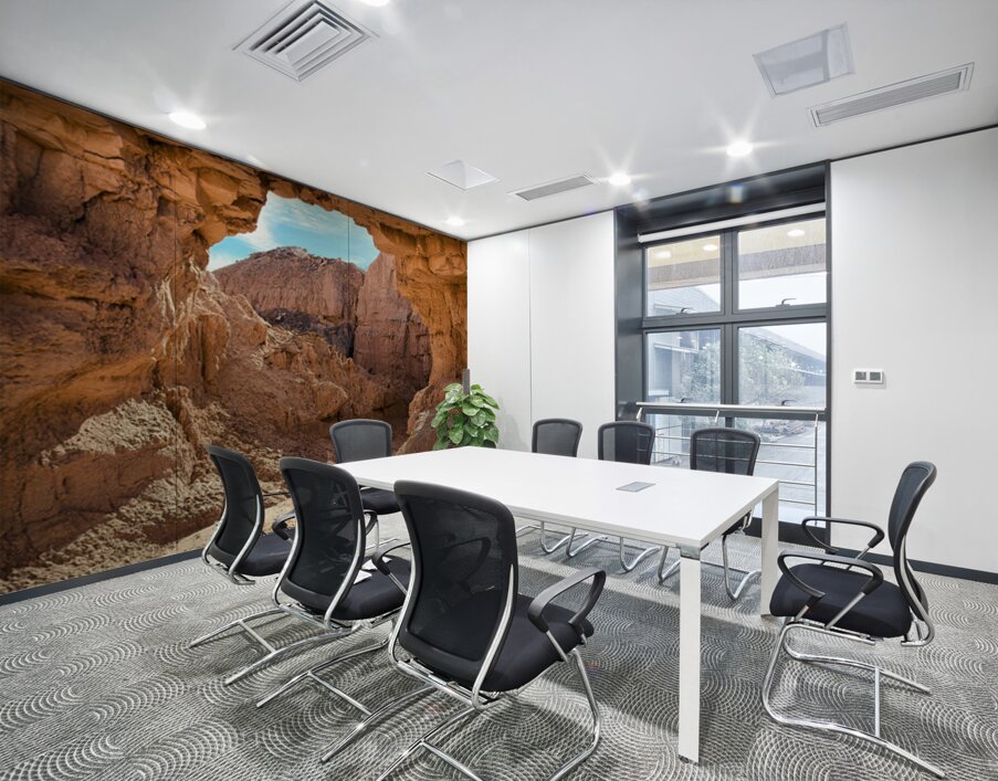 The Arch in Mud Canyon vertical Wall Printing